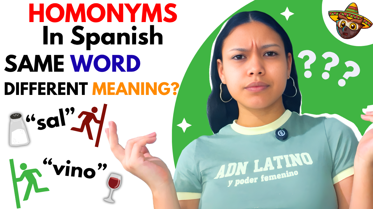 Learn Spanish Homonyms